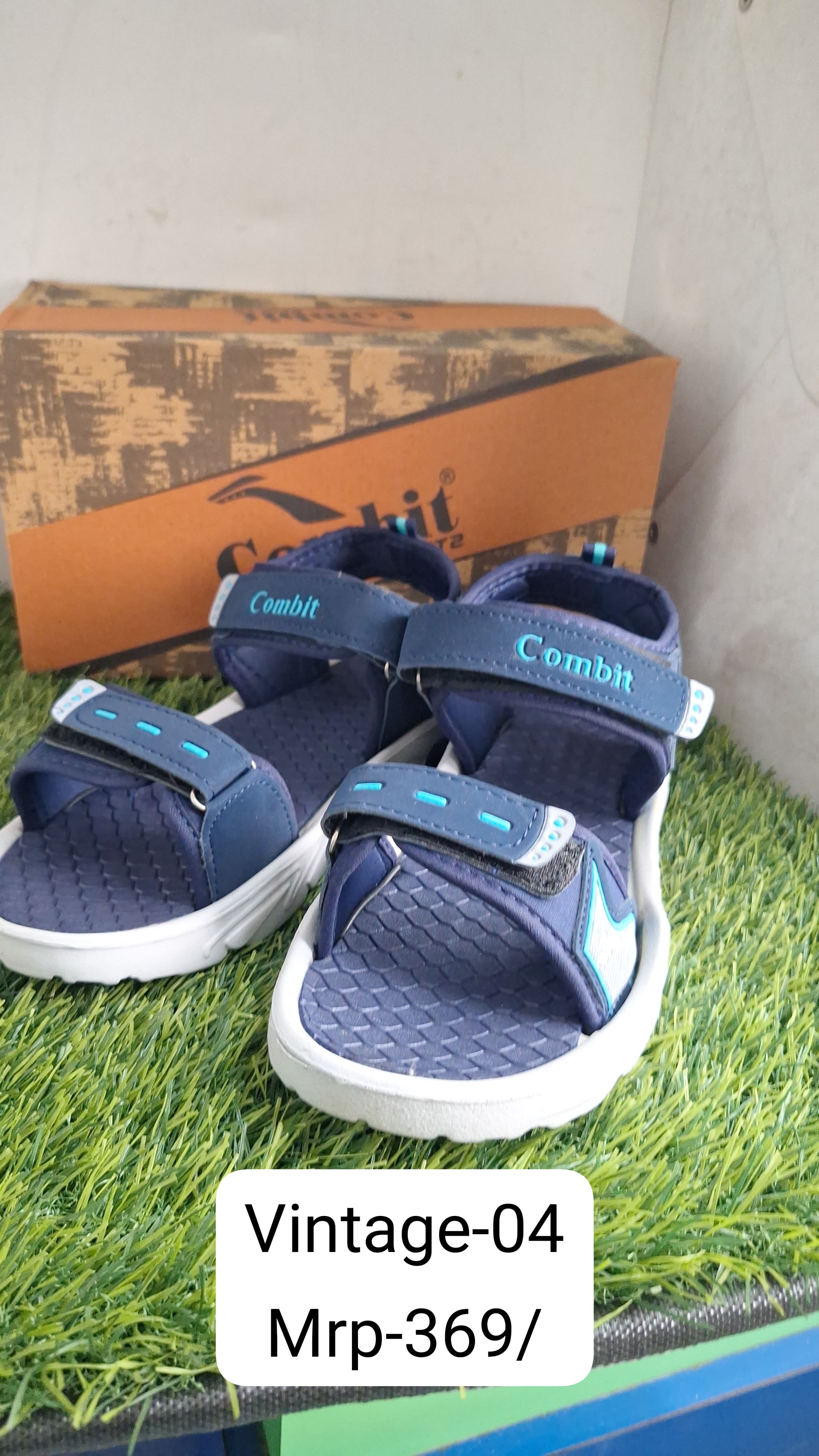 Vintage-04 Navy Aqua