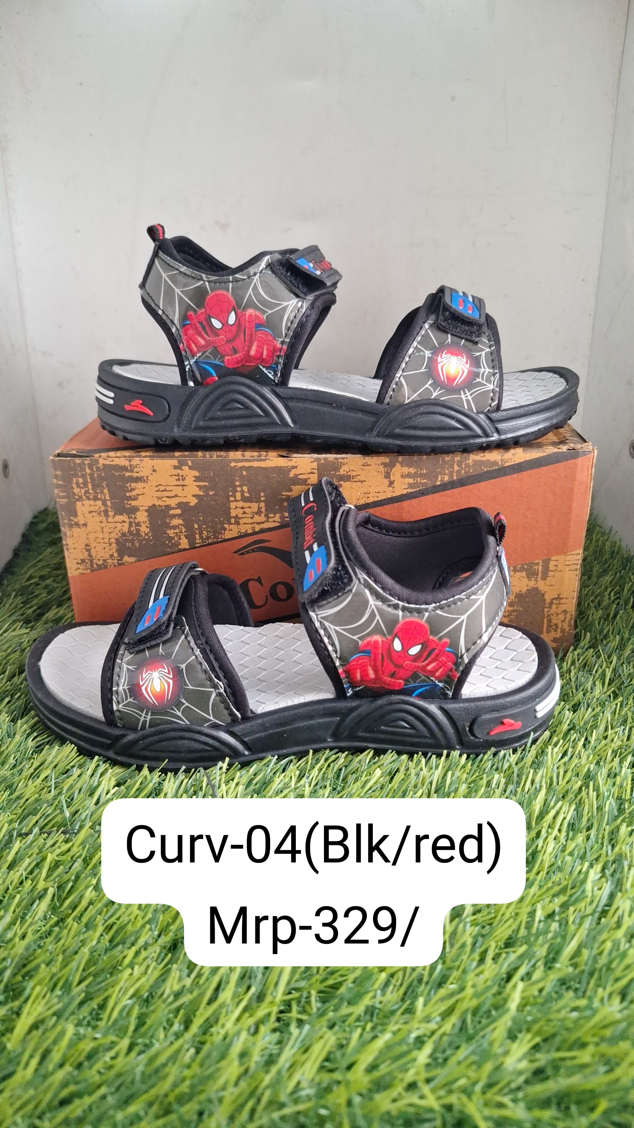 Curv-04 Black Red Kids